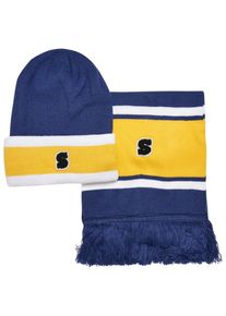 Urban Classics Damen Beanie "Urban Classics Unisex College Team Package Beanie and Scarf", bunt, Kunstfaser, Mützen