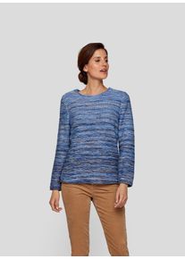 Rabe Damen Strickpullover, blau, casual, Gr. 46, gemustert, gestreift, Strick, Obermaterial: 50% Baumwolle, 50% Polyacryl, Pullover, in melierter