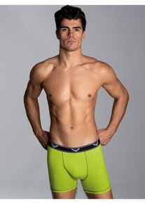 TRIGEMA Herren Boxer "TRIGEMA Bequeme Pants mit Webgummibund", Gr. L, gelb, 95% Baumwolle, 5% Elastan, Unterhosen