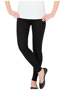 TRIGEMA Damen Leggings "TRIGEMA Leggings aus Baumwolle/Elastan", schwarz, Basic, Gr. XS, 95% Baumwolle, 5% Elastan, Hosen