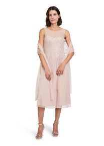Vera Mont Damen Abendkleid "Vera Mont Abendkleid mit Stickerei", rosa, festlich, Gr. 36, Netz, Obermaterial: 100% Polyester. Futter: 100% Polyester.,