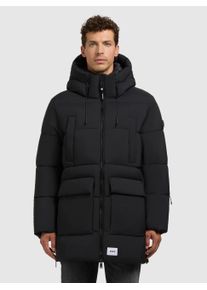 Khujo Herren Steppjacke "WELM MATT", schwarz, casual, Gr. XXL, unifarben, Web, Steppware, Obermaterial: 100% Polyester. Futter: 100% Nylon.