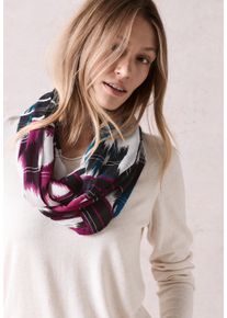 Cecil Damen Loop, blau, bedruckt, Stoff, 100% Modal, Modetücher, mit grafischem Muster