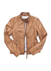 Mustang Damen Lederjacke "Sanibel", braun, Gr. L, 100% Leder, Lamm / Futter: 100% Baumwolle / Ärmelfutter: 100% Polyester, Jacken