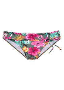 Buffalo Damen Bikini-Hose, grün, Gr. 36, Microfaser, Polyamid, Badehosen