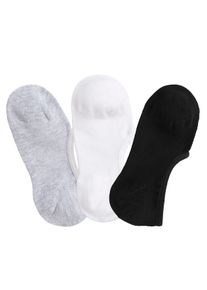 active by Lascana LASCANA ACTIVE Damen Füßlinge, Gr. 35, schwarz-weiß, Baumwollmischung, uni und meliert, Socken, mit Pikee Struktur