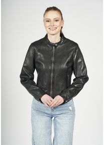 Freaky Nation Damen Lederjacke "Maily-FN", schwarz, Gr. S, Oberstoff: 100% Schafsleder; Futter: 100% Baumwolle, Jacken