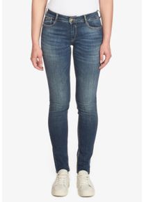 Damen Slim-fit-Jeans "PULP", blau, Gr. 25, Le Temps Des Cerises, unifarben, 92% Baumwolle, 6% Synthetik, 2% Elasthan, Jeans, mit 7/8-Länge