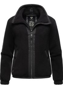Ragwear Damen Sweatjacke "Nordicka", schwarz, modisch, Gr. XXXL, Fleece, Obermaterial: 100% Polyester, Innenfutter: 100% Polyester, Sweatjacken,