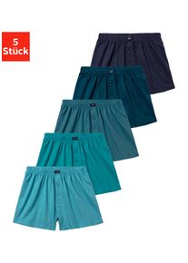 H.I.S. H.I.S Herren Weiter Boxer "Herren Boxer", Gr. 3, bunt, Jersey, Obermaterial: 95% Baumwolle, 5% Elasthan, unifarben, Unterhosen, weite Passform,