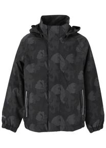 ZIGZAG Kinder Outdoorjacke "Dakota", schwarz, casual, Gr. 92, mehrfarbig, 100% Polyester, Jacken, mit wasserabweisender Beschichtung