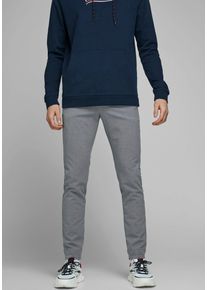 Jack & Jones JACK & JONES Herren Chinohose "MARCO CONNOR", grau, modisch, Gr. 33, Obermaterial: 68% Polyester, 29% Viskose, 3% Elasthan, Hosen