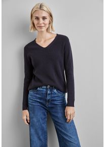 Street One Damen Strickpullover, lila, casual, Gr. 38, unifarben, Stoff, 50% Viskose, 28% Polyester, 22% Polyamid, Pullover, aus Feinstrick