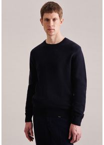 Seidensticker Herren Strickpullover "Regular", blau, Gr. XXL, unifarben, 55% Lambswool 25% Modal 20% Polyamid/Nylon, Pullover, Langarm Rundhals Uni