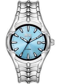 Diesel Herren Quarzuhr "VERT", silber, Armbanduhren, Armbanduhr, Herrenuhr, Edelstahlarmband, analog, Tag
