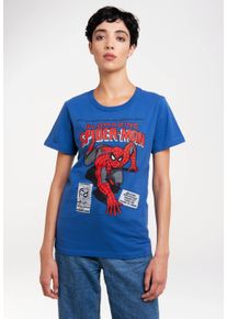 logoshirt Damen T-Shirt "Marvel - Spider-Man Merciless Foes", blau, casual, Gr. S, bedruckt, 100% Baumwolle, Shirts, mit lizenziertem Print