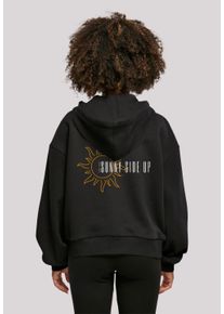 F4NT4STIC Damen Kapuzenpullover "SUNNY x F4NT4STIC", schwarz, casual, Gr. XS, Obermaterial: 100% Baumwolle, Pullover, Print