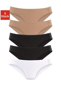 Petite Fleur Damen Bikinislip, Gr. 32, beige, Obermaterial: 95% Baumwolle, 5% Elasthan, unifarben, Unterhosen, aus elastischer Baumwoll-Qualität