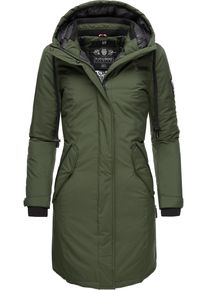 Navahoo Damen Wintermantel "Letiziaa", grün, casual, Gr. XXL, Oberstoff: 100% Polyester, Futter: 100% Polyester, Wattierung: 100% Polyester,