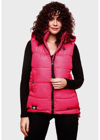 Marikoo Damen Steppweste "Zarinaa", pink, Gr. M, Obermaterial: 100% Polyester, Futter&Wattierung: 100% Polyester, Westen, mit vier seitlichen Taschen