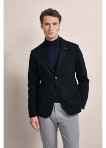 Bugatti Herren Sakko, blau, casual, Gr. 102, unifarben, 65% Baumwolle, 35% Polyester, Sakkos, mit aufgesetzten Taschen