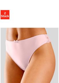 Nuance Damen String, Gr. 36, rosa, Microtouch, Obermaterial: 89% Polyamid, 11% Elasthan, Unterhosen, im attraktiven Doppelpack