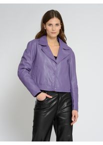 Maze Damen Lederjacke "42021293", lila, Gr. XS, Obermaterial: 100% Lammleder/ Futter: 100% Baumwolle / Ärmelfutter: 100% Polyester, Jacken