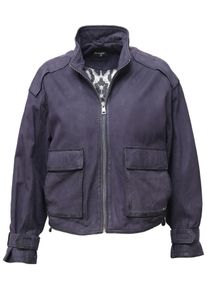 Maze Damen Lederjacke "4202123", blau, Gr. L, Obermaterial: 100% Lammleder / Futter: 100% Polyester / Ärmelmaterial: 100% Polyester, Jacken