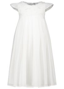 SALT & PEPPER SALT AND PEPPER Mädchen Jerseykleid "Kids Park", weiß, klassisch, Gr. 122, 100% Nylon, Kleider, mit Blüten-Applikationen