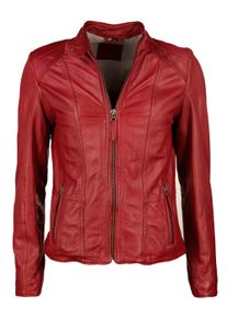 Mustang Damen Lederjacke "Sanibel", rot, Gr. M, 100% Leder, Lamm / Futter: 100% Baumwolle / Ärmelfutter: 100% Polyester, Jacken