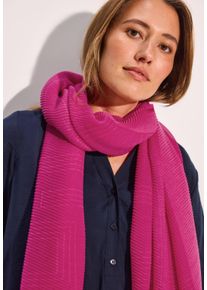 Cecil Damen Schal, pink, casual, unifarben, Stoff, 100% Polyester, Modetücher, mit grafischem Muster