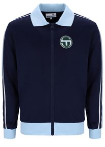 Sergio Tacchini Herren Trainingsjacke "MONTE TRACK TOP Herren", blau, Gr. S, 60% POLYESTER, 40% BAUMWOLLE, Jacken, Trainingsjacke Herren, leichte