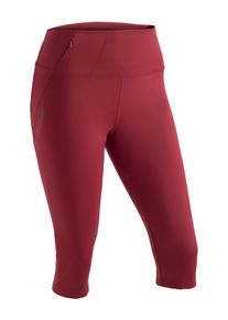 Maier Sports Damen Caprihose "Arenit Capri W", rot, Gr. 36, 79% Polyester (recycelt), 21% Elasthan, Hosen, Damen 3/4 Wanderhose, elastische Outdoor