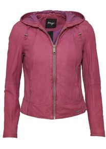 Maze Damen Lederjacke "Donie", lila, Gr. XXL, Obermaterial: 100% Lammleder/ Innenmaterial 100% Polyester / Ärmelfutter: 100% Polyester, Jacken