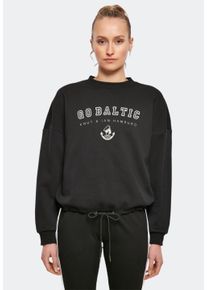 F4NT4STIC Damen Sweatshirt "Go Baltic Knut & Jan Hamburg", schwarz, casual, Gr. M, Obermaterial: 65% Baumwolle, 35% Polyester, Sweatshirts, Print