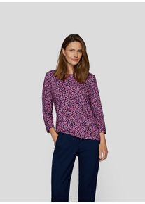 Rabe Damen 3/4-Arm-Shirt, blau, casual, Gr. 46, bedruckt, Jersey, Obermaterial: 92% Viskose, 8% Elasthan, Shirts, mit grafischem Muster