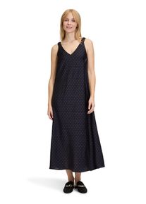 Vera Mont Damen Sommerkleid "Vera Mont Tupfenkleid mit V-Ausschnitt", blau, feminin, Gr. 38, Obermaterial: 100% Polyester., Kleider, Form