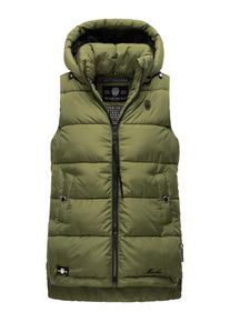 Marikoo Damen Steppweste "Zarinaa", grün, Gr. S, Obermaterial: 100% Polyester, Futter&Wattierung: 100% Polyester, Westen, mit vier seitlichen Taschen