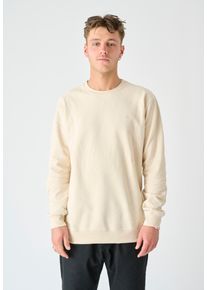 Cleptomanicx Herren Sweatshirt "Ligull", beige, casual, Gr. S, meliert, 100% Baumwolle, Sweatshirts, mit kleiner Möwen-Stickerei