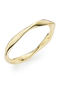 HECHTER PARIS Damen Fingerring "Schmuck Geschenk Silber 925 Damenring Welle", 56, Silber 925 (Sterlingsilber), 2mm, gold, Silber 925