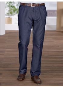 CLASSIC Herren Dehnbund-Hose, blau, Gr. 56, unifarben, 100% Baumwolle, Hosen