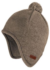 MaxiMo Baby Fleecemütze, braun, casual, Gr. 51, Obermaterial: 100% Wolle, Mützen, Inkamütze aus Wollfleece mit Pompon