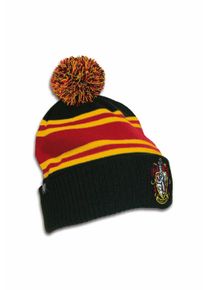 logoshirt Damen Strickmütze "Harry Potter - Gryffindor", schwarz, casual, bestickt, 100% Acryl, Mützen, mit lizenzierter Stickerei