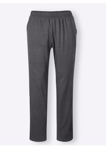 Herren Schlafhose, Gr. 56, grau, 100% Baumwolle, unifarben, Hosen