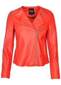 Maze Damen Lederjacke "42021103", rot, Gr. M, Obermaterial: 100% Lammleder / Innenfutter: 100% Polyester/ Ärmelfutter: 100% Polyester, Jacken
