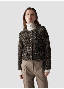 Lecomte Damen Blouson "Lecomte Eleganter Blouson für Anlässe und Freizeit", blau, feminin, Gr. 44, gemustert, 65%Polyacryl 25%Polyester