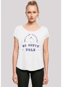 F4NT4STIC Damen T-Shirt "Pinguin Knut & Jan Hamburg", weiß, casual, Gr. S, Obermaterial: 100% Baumwolle, Shirts, Print