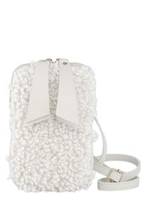 Damen Umhängetasche "Flausch", Collezione Alessandro, beige, Leder, Taschen, Made in Italy, Echt Leder
