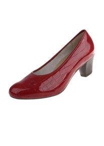 Damen Pumps "Carmen", Lei by tessamino, Gr. 38, rot, Synthetik, elegant, Schuhe, mit Reptilien-Prägung