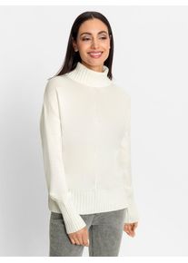 Heine Damen Strickpullover "Pullover", beige, Gr. 34, unifarben, 100% Polyacryl, Pullover
